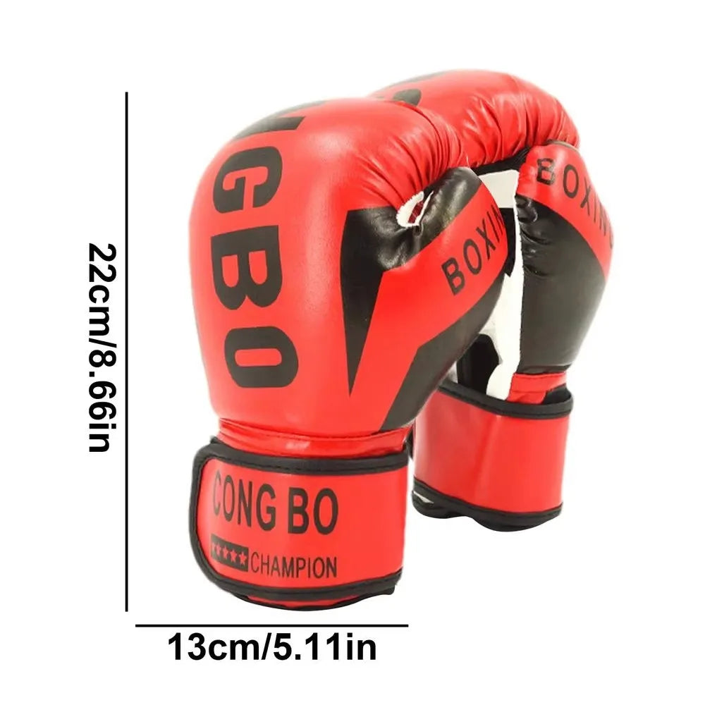 1Pair Breathable Kids Boxing Gloves PU Leather Muay Thai MMA Punching Karate Child Punching Gloves 6oz Training Gloves