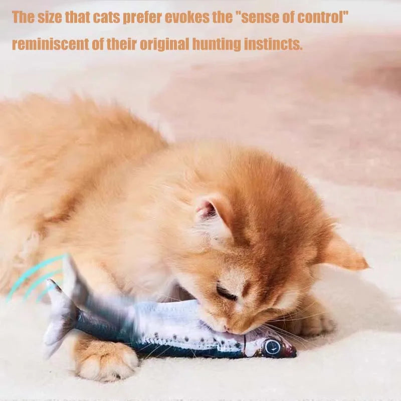Interactive Cat Toys For Indoor Smart Automatic Cat Toys Fun Electric Interaction Fish For All Breeds Boredom Exercise Solution