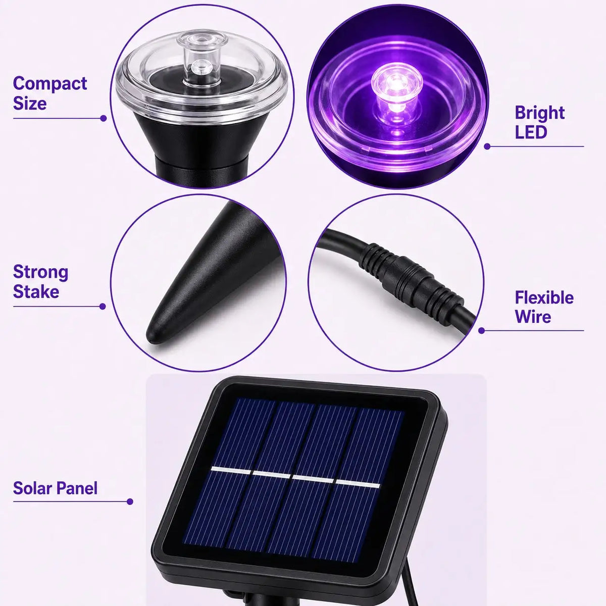 30 LED Outdoor Solar Ground Lights Warm White,Solar Garden Lights Outdoor,8 Modes Auto On/Off IP54 Waterproof ,Solar Lights Outdoor Decorative Landscape LED For Garden Patio Lawn Yard Backyard