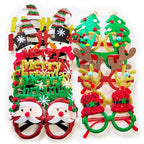 Christmas Glasses Santa Claus Xmas Tree Snowman Plastic Glasses Kid Gift Xmas Party Supplies Photo Props Christmas Decoration