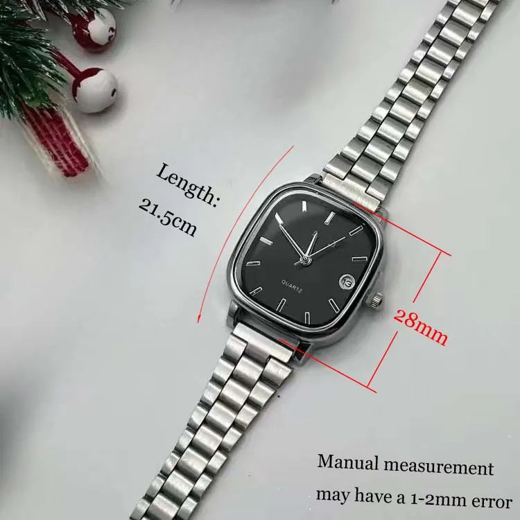 Fashion Brand Men Watch Steel Strap Business Calendar Quartz Watches Luxury Wristwatches Gift Dropshipping Big Dial Clock