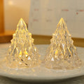 1/2Pcs LED 8.5cm Flameless Christmas Tree Shape Candle Light for Home Party Christmas Decoration New Year Gift 2025 Navidad