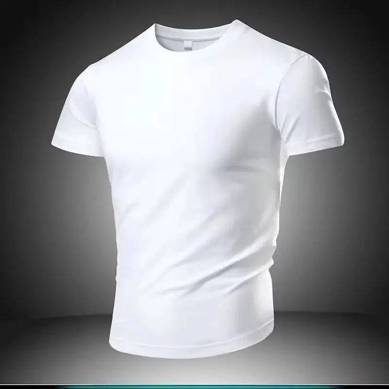 2026 New Running T-shirt Men's Summer Fashion Round Neck Comfortable Breathable Short Sleeve Fitness Exercise Speed Drying Top