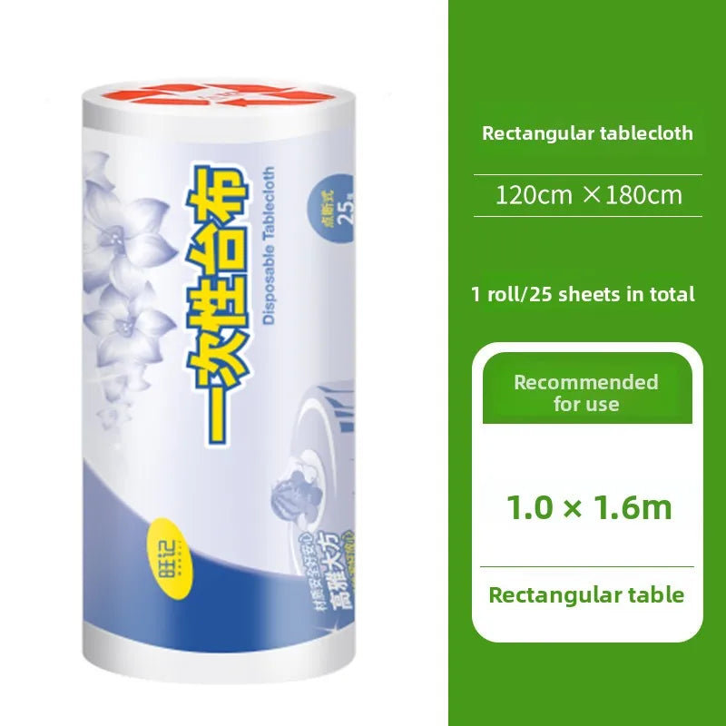 Disposable Plastic Tablecloth Thiened Waterproof Transparent Small Dining Cloth Home Use round Rectangle Square Tablecloth