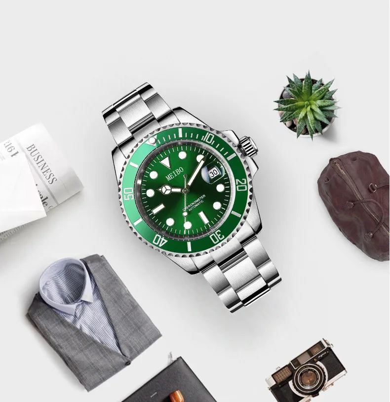 New Fashion Famous Man Luxury Calendar Quartz Watch Men Stainless Steel Casual Watches Reloj Hombre Male Wristwatches Gift Clock