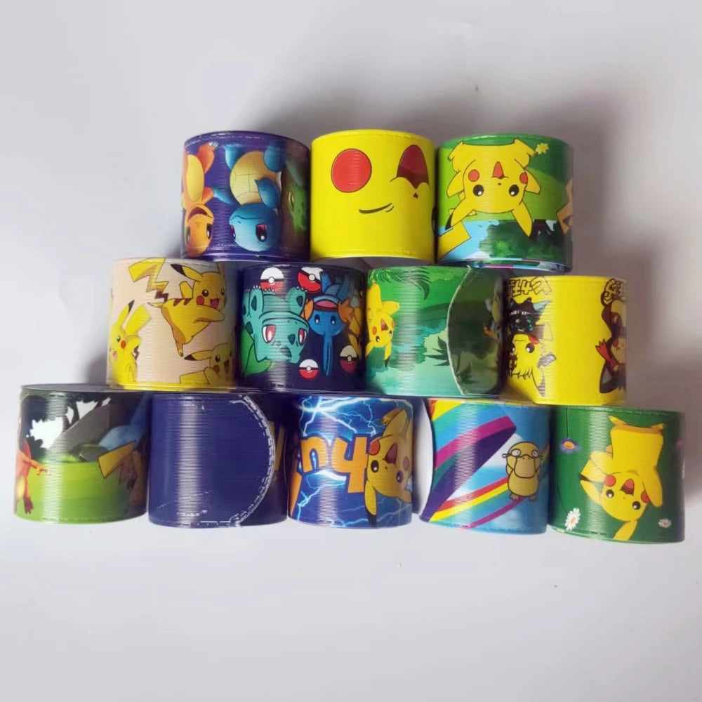 Pokemon Cute Pikachu Bracelet Wristbands A Aariety of Anime Doll Characters Children Pat Circle Educational Toys Birthday Gift