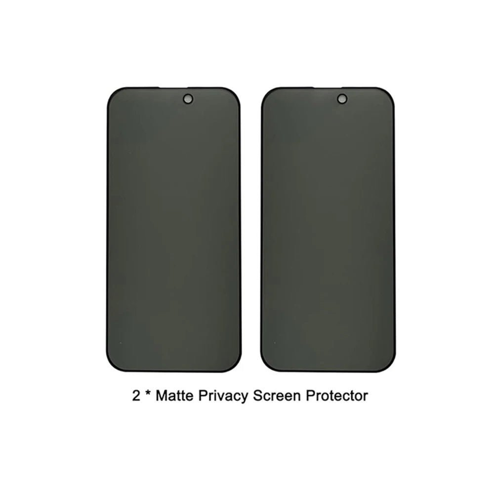2 Pack Matte Privacy Screen Protector for iPhone 17 6.3 Inches, Scratch Resistant Tempered Glass Film, Full Coverage
