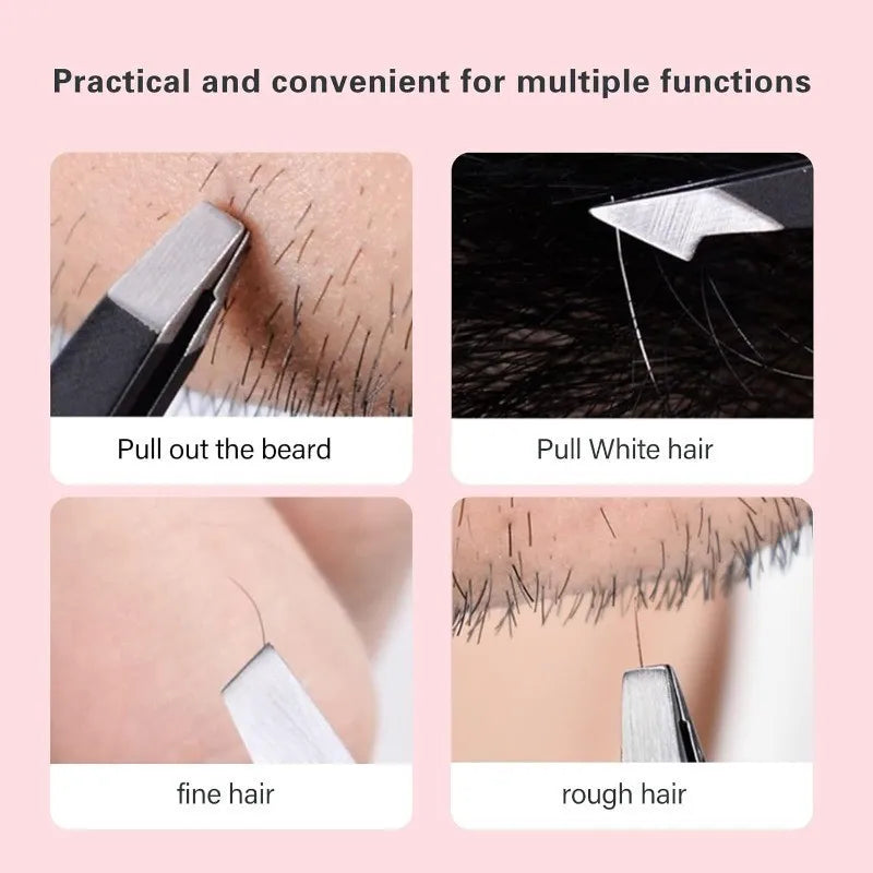 1-4PCS Professional Eyebrow Tweezers Makeup Tools Eyebrow Tweezer For Eyebrows Accessories Beauty Hair Clip Remover