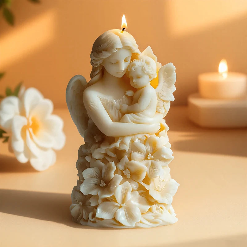 Silicone Mold for Christmas Decoration, DIY, Gum Candles, Gum Paste
