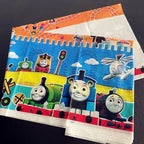 180*108cm Thomas And His Friends Disposable Plastic Tablecloth For Party Table Decoration