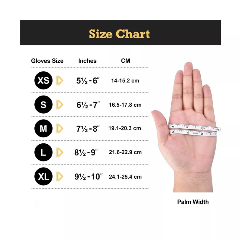 20/100PCS Black Disposable Nitrile Gloves 4Mil Latex & Powder Free Textured Gloves Industrial Grade Mechanic Auto Tattoo Gloves