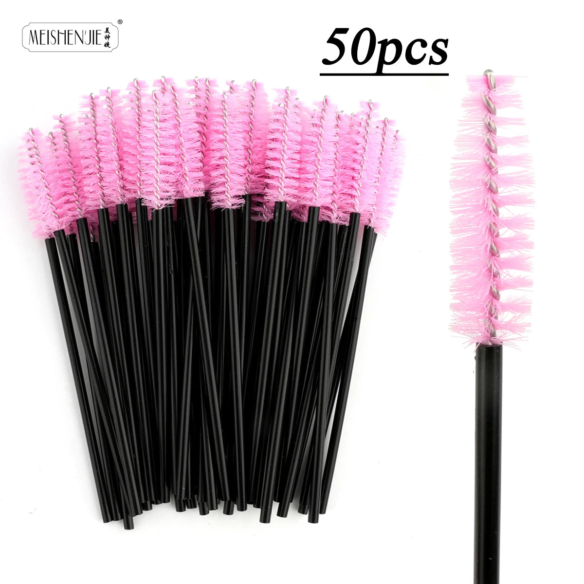 MEISHENJIE Hot Sale Eyelashes Brush Comb 5-50 PCS Eye Lashes Extension Mascara Wands Makeup Professional Makeup Beauty Tools