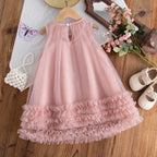 Baby Girl Dress Summer Tulle Bow Princess Girl Dress Adorable Birthday Party Baby Dress