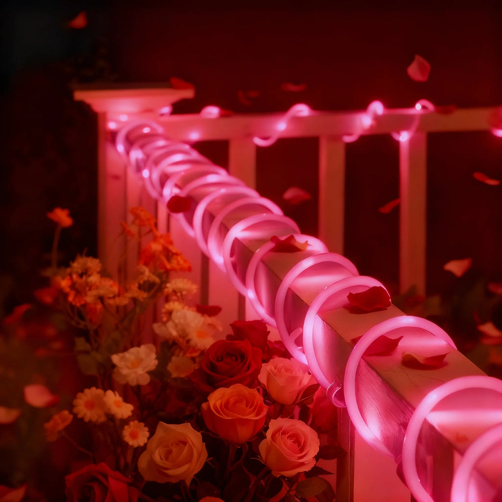 Solar Tube Rope String Lights Outdoor,22M/17M/12M/7M Solar Fairy Lights IP54 For Decor Outdoor Garden Deck Tree Yard Fence