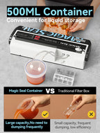 Vacuum Packaging Machine for Food Plastic Bags Sealer Sealing Machine Mylar Bags Kitchen Packer Automatic Manual Modes Home Appl