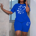 Sport Fashion T-shirt+Shorts 2 Piece Sets 2026 New Summer Women's Outfits Vacation Casual Short Suits Jogging Lady Clothing