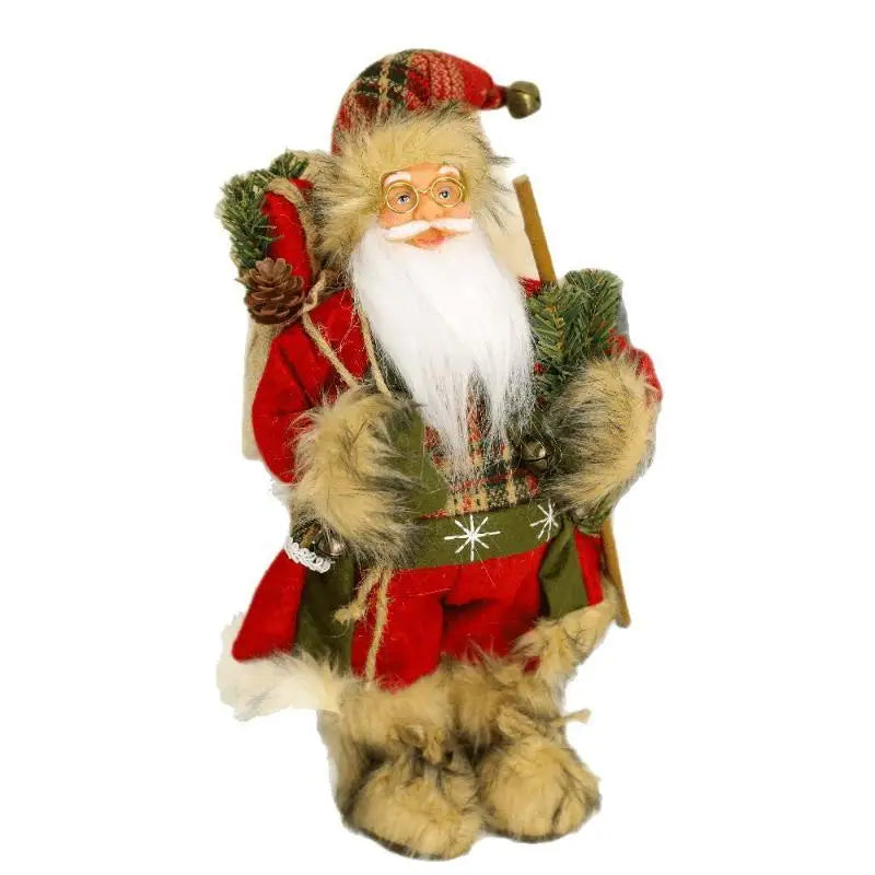 2026 Christmas Decoration For Home Santa Claus Plush Doll 30cm Navidad Party Decor Xmas Ornaments New Year Gift
