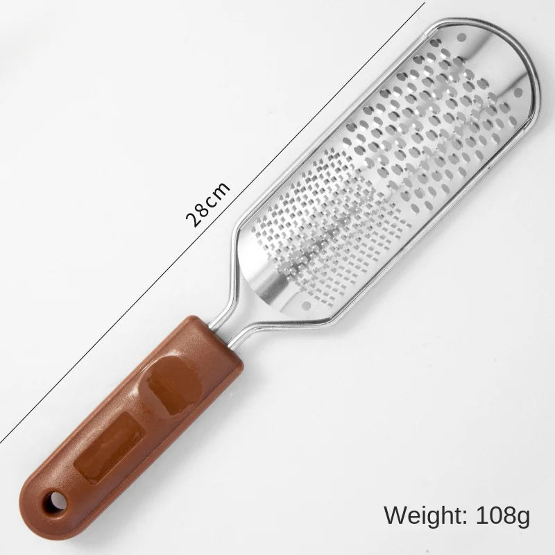1Pcs File Pedicure Stainless Steel Foot Scrubber Heel Callus Dead Skin Remover Exfoliating Professional Feet Care Tool Pedicure