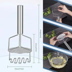 1PC Double-layer Potato Masher Press Mashed Potatoes Wavy Pressure Ricer Fruit Vegetable Press Crusher Kitchen Accessories Tools