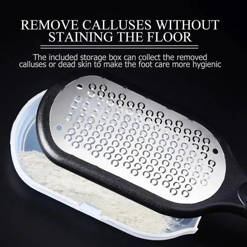 1pc Professional Stainless Steel Foot File Callus Remover Scraper Pedicure Tools Dead Skin Remove for Heels Feet Hand Care
