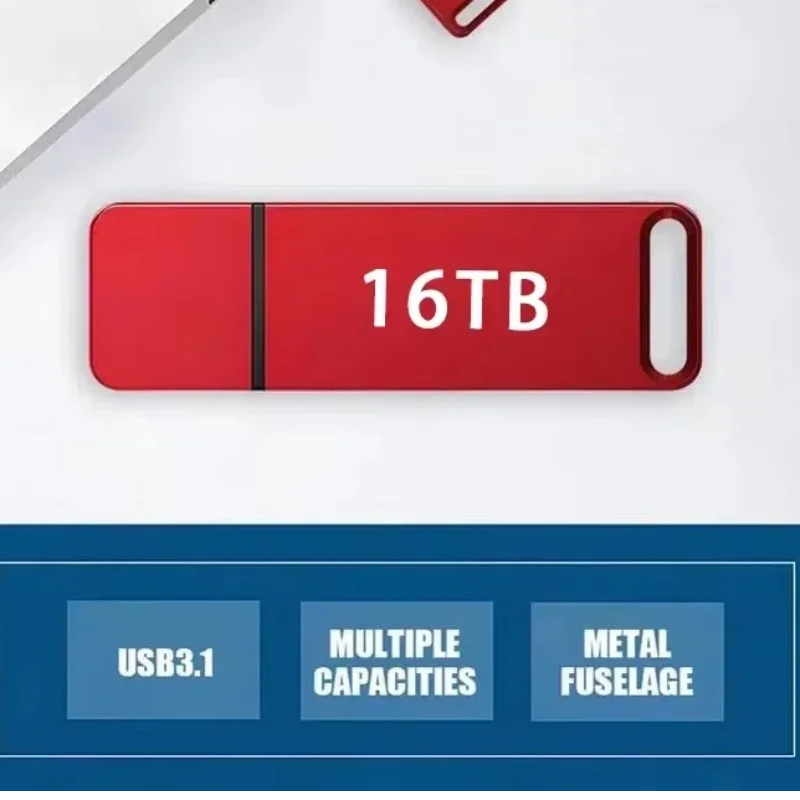 Original Pen Drive 16TB USB 3.2 Flash Drive High-Speed Pen Drive Type C Metal USB Memory For Computer Storage Devices