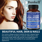 Collagen Capsules - with Biotin,Hyaluronic Acid,Support Joint Cartilage,Collagen Production and Calcium Absorption,Immune Health