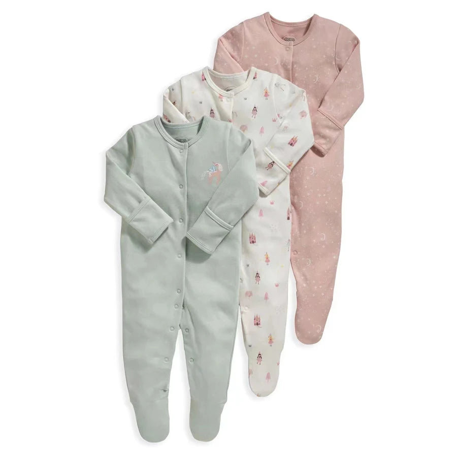 Brand Newborn Babies Clothes Infant Baby Boys Girls Romper Cotton Long Sleeve Pajamas Jumpsuit Toddler Clothes Outfits 3Pcs/Lot