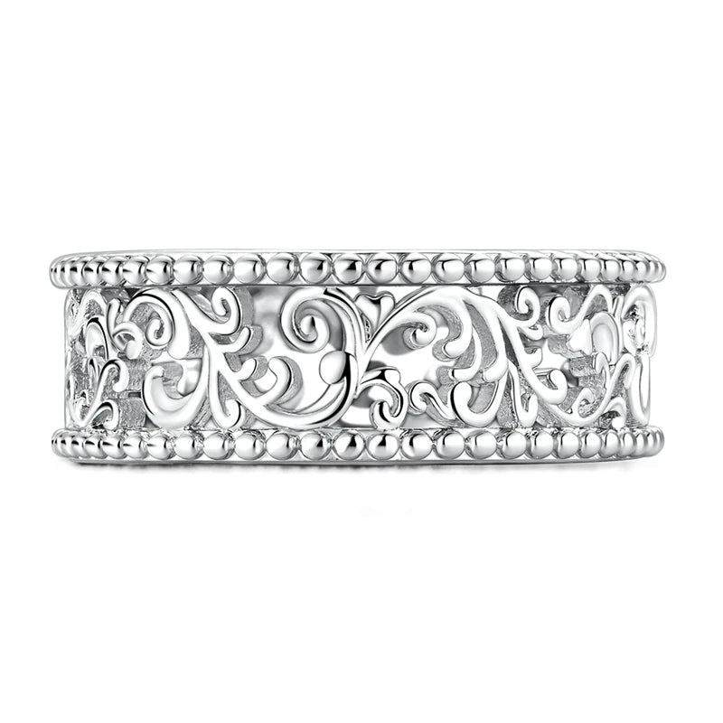 Original 925 Silver Sparkling Zircon Ring Stackable Classic Shine Stone Round Rings For Women Wedding Anniversary Jewelry Gift