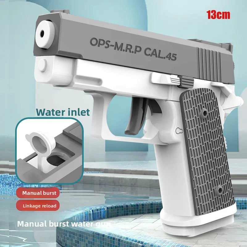 Electric Water Gun Rechargeable Automatic & Manual Spray Gun Capacity Range Up to 32 FT Range for Adults & Kids