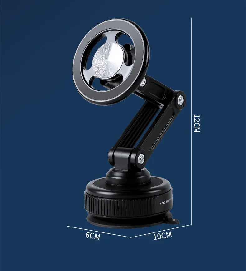 Universal Vacuum Suction Cup Magnetic Car Phone Holder Foldable 360° Rotation Mount Dashboard Navigation Bracket Car Accessories
