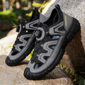 Outdoor River Tracing Shoes for Men, Hollow Breathable Anti-Smash Toe Protection Sandals, Non-Slip and Wear-Resistant, Summer Water Sports and Leisure Shoes