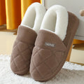 Big Size 48 49 Men Home Slippers Winter Warm Plush Slides Couples Indoor Flats Anti-slip Bedroom Shoes Women Autumn Furry Slides