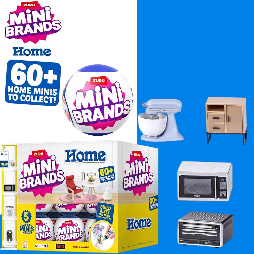 Zuru Mini Brands Toys 5 Surprise Mini Brands Toy Miniature Toys Mystery Blind Box Original Home Themed Collectibles Mini Home