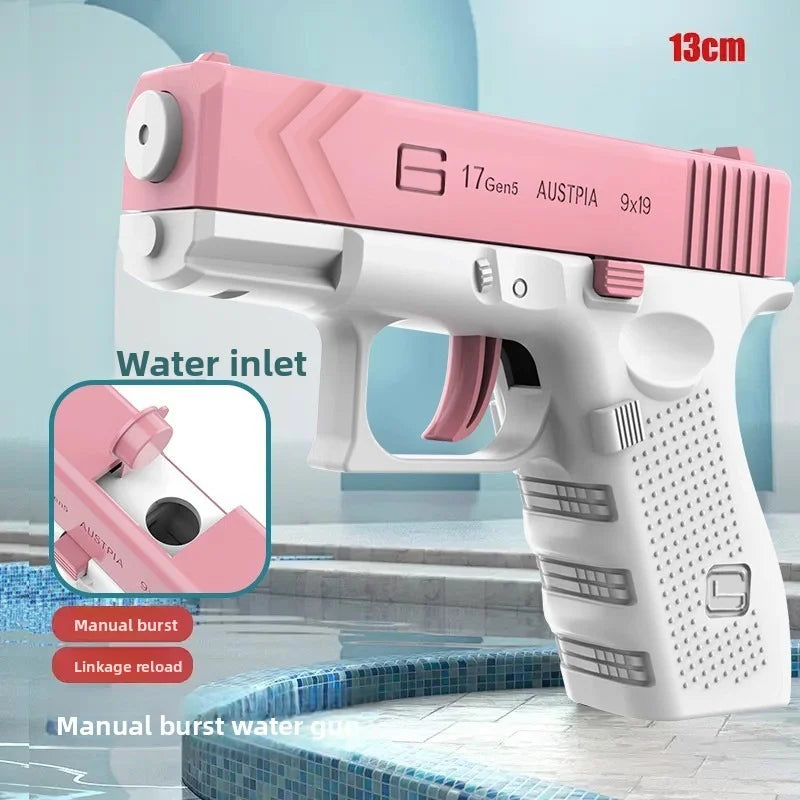 Electric Water Gun Rechargeable Automatic & Manual Spray Gun Capacity Range Up to 32 FT Range for Adults & Kids