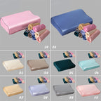 1 Pcs Luxury Satin Pillowcase 30cmx50cm/40cmx60cm Pure Color Luxury Comfortable Imtation Satin Memory Foam Pillow Cover