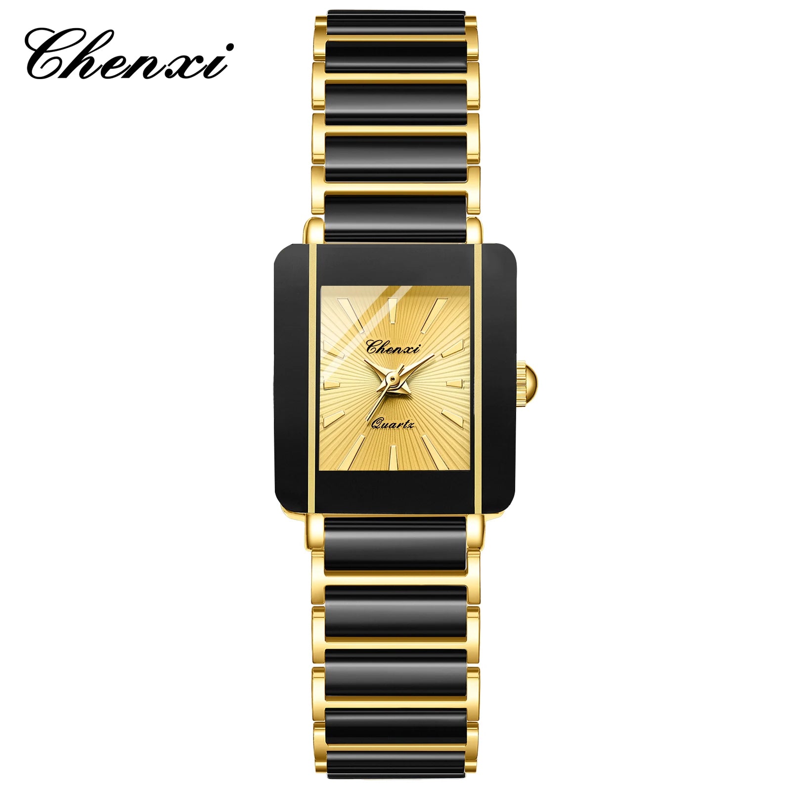 CHENXI Fashion Luxury Couple Watches Top Brand Men Women Quartz Wristwatch Lover Waterproof Stainless Steel Valentine Gift