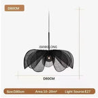 Wabi Sabi Flower Chandelier French Fabric Modern Ceiling Pendant Lights Home Decor Lighting Hanging Lamp  room decorchandeliers