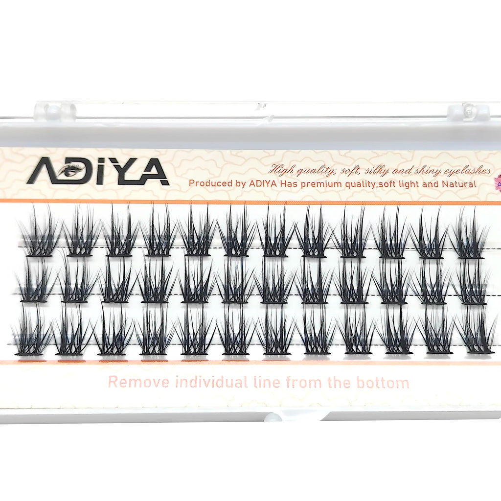36Pcs C/D/dd 10-15mm DIY Eyelash Extension Segmented Cluster Easy Makeup Big Eye Secret Super Natural Lash Glitter Premade Lash