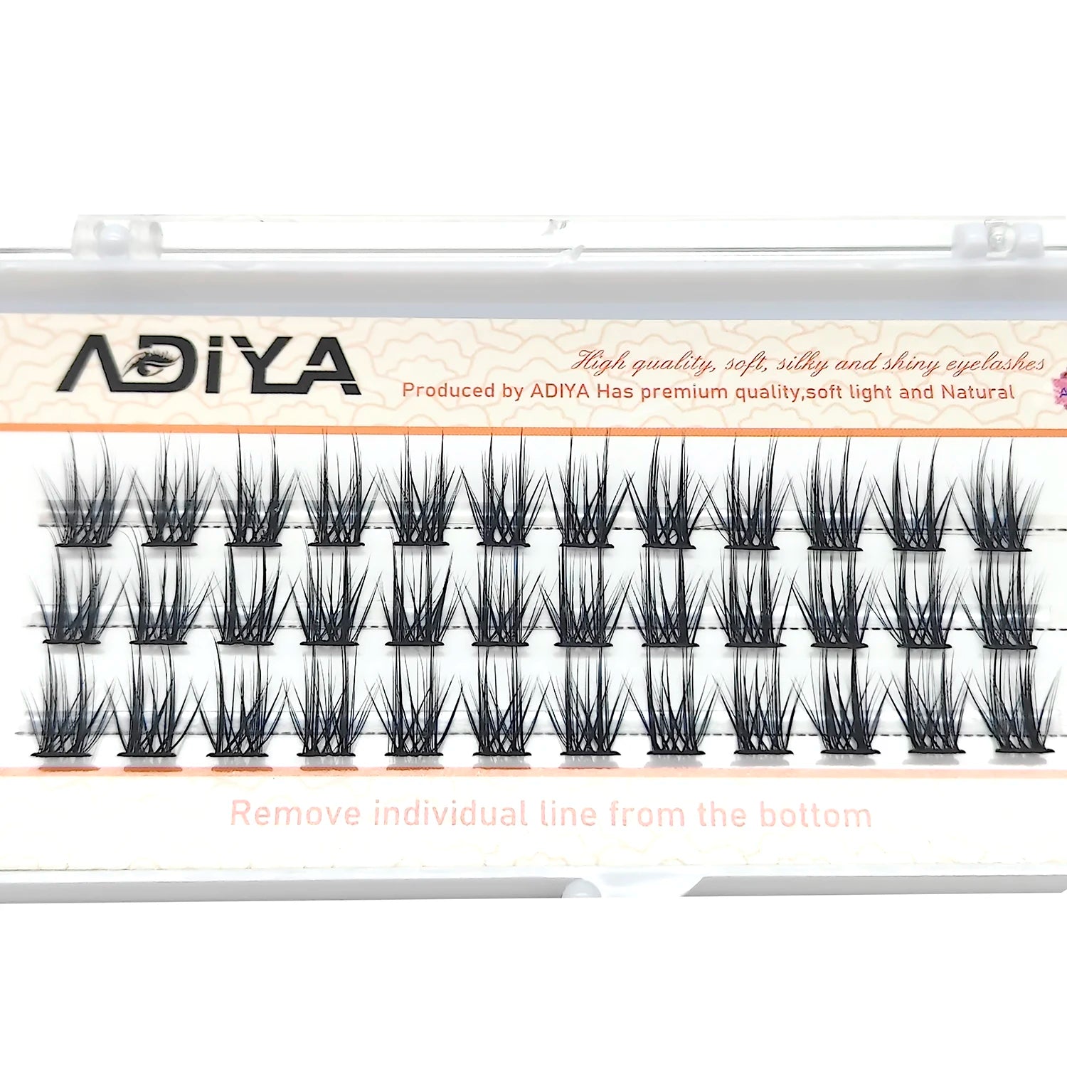 36Pcs C/D/dd 10-15mm DIY Eyelash Extension Segmented Cluster Easy Makeup Big Eye Secret Super Natural Lash Glitter Premade Lash