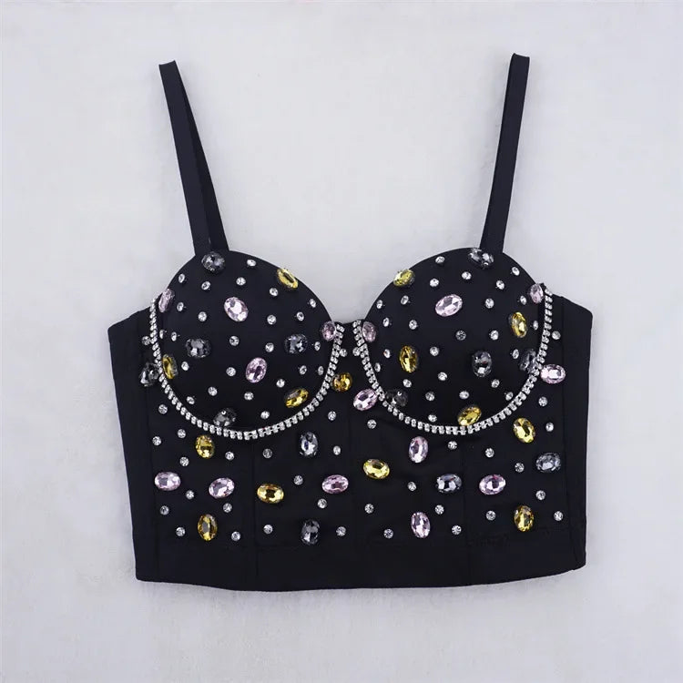 Y2k Tops Fashion Clothes Tank Casual Vintage Corset Summer Sexy Party Club Stage Show Streetwear Tees Camis Women Clothing