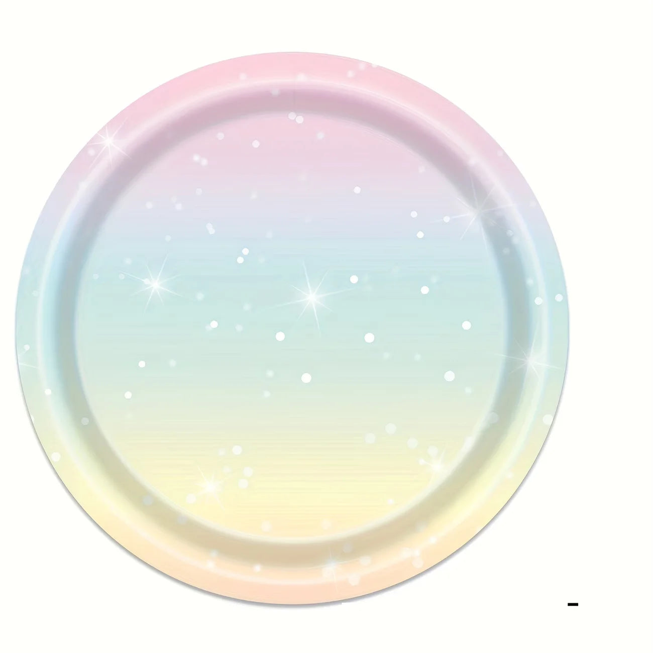 Pastel Rainbow Party Supplies Disposable Tableware Set Starry Gradient Paper Plates Cups Napkins for Kids Birthday Baby Shower