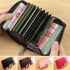 Card Holder PU Credit Card Wallet With Zipper Coin Pocket Slim Credit Card Case Business Bank Credit Card Bag Male Coin Pouch