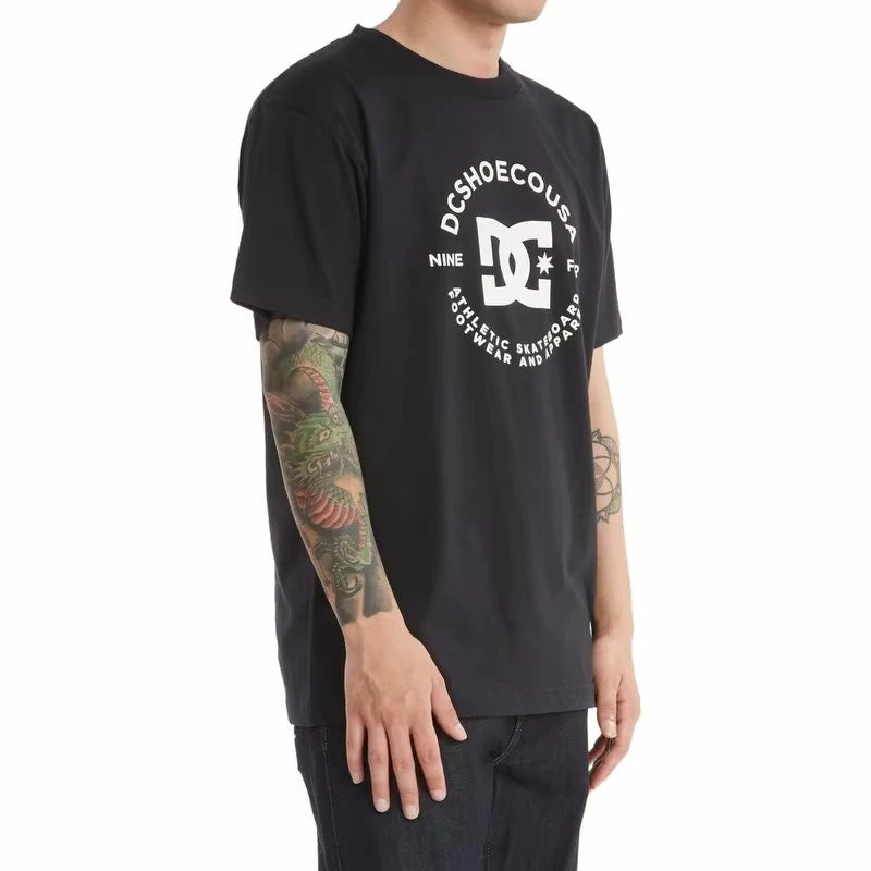 Luxury Trend 2026 New Summer Summer Fitness High-quality Printed Pure Cotton Men's and Women's Street Sports Fashion T-shirt