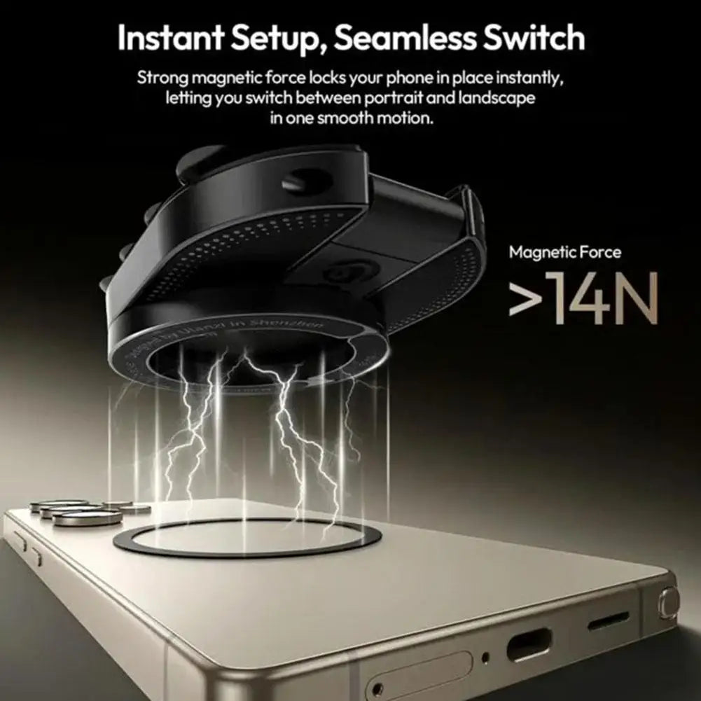 Suction Cup Magnetic Phone Holder Foldable Rotatable Multifunctional Stable Vacuum Suction Car Mounted ﻿