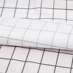 Plastic PVC Rectangula Grid Printed Tablecloth Waterproof Oilproof Kitchen Dining Table Colth Cover Mat Oilcloth Antifouling