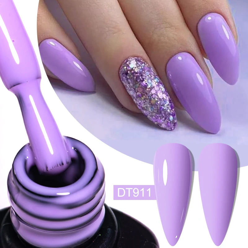 7ml Nude Rubber Base Gel, 68 Colors, DIY Nail Art Supplies Gel for Nails Design, UV LED Soak Off, Easy to Apply, Long Lasting