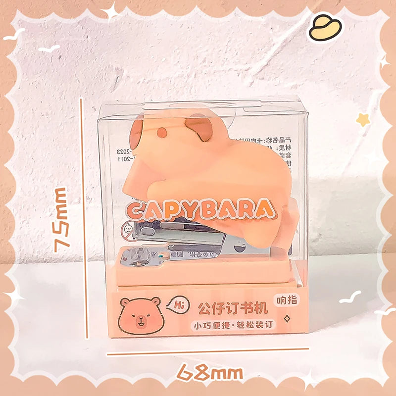 school useful offices accessories binding supplies school supplies stationery Stapler cute capybara mini stapler Binding machine