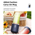 Household Fruit Mixer 400ML Electric Juicer Portable Food Milkshake Mixer Machine Multifunction 6 Blades Juicer Machine Blender