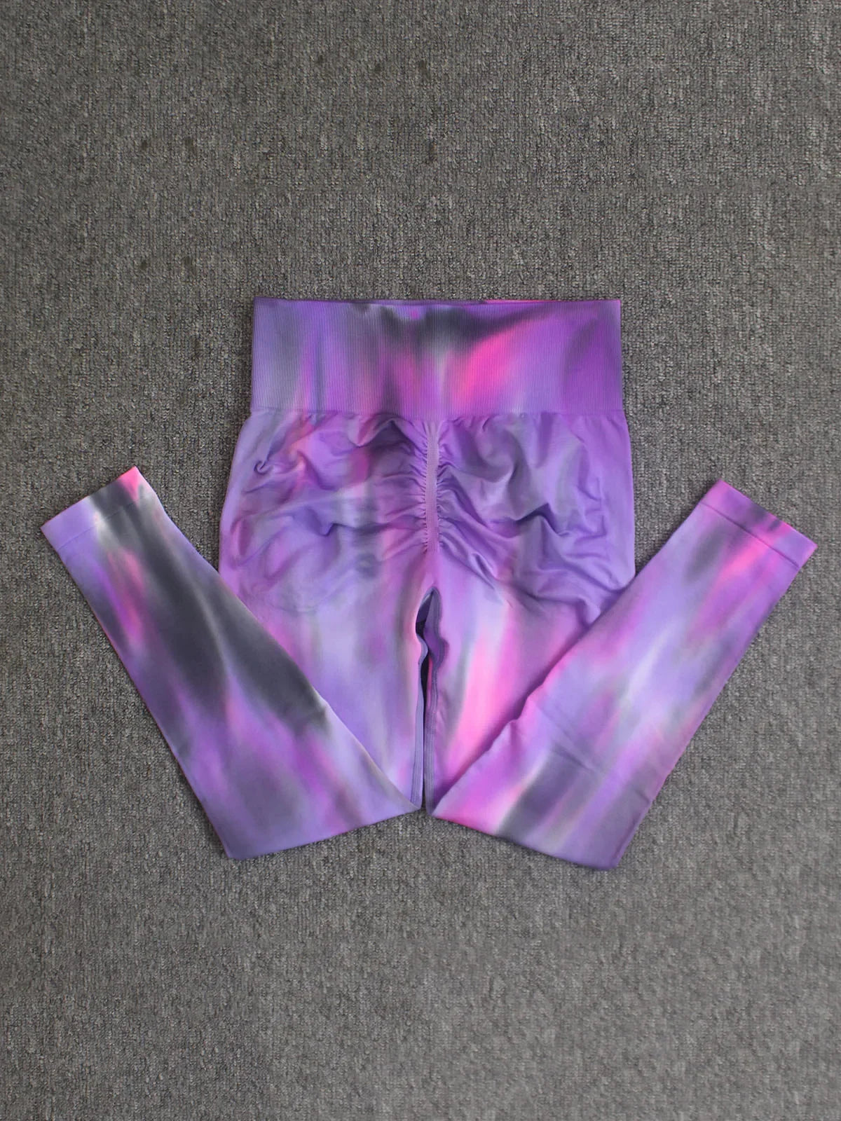 Seamless Push Up Scrunch Sport Leggings For Women Tummy Control Butt Lift Yoga Fitness Tights Gym Workout Pants Aurora Gradient