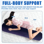 Inflatable Cylinder Pillow - Car Neck Pillow, Seat Support, Orthopedic Neck Support for Travel, Office & Home
